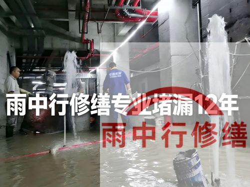 济源某污水处理厂钢筋混凝土池堵漏案例